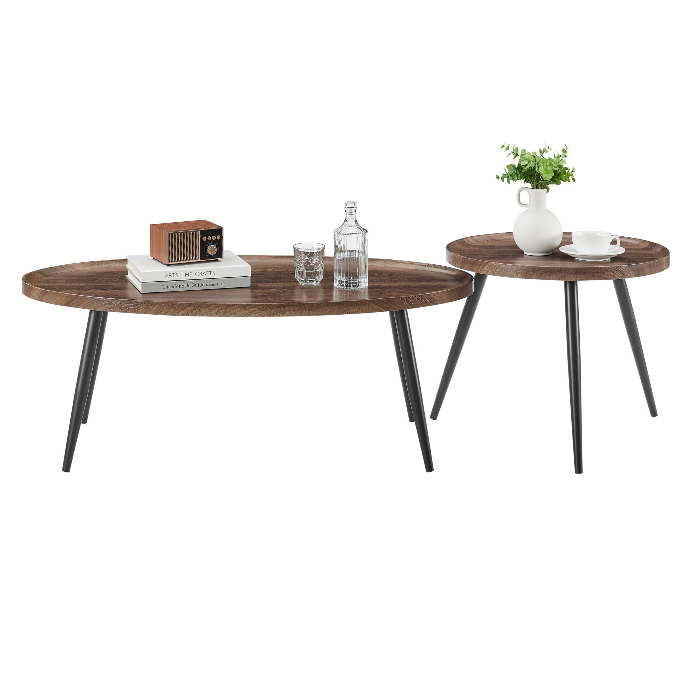 Danya-B-Paxton-Living-Room-Nesting-Raised-Lip-Edge-2-Piece-Coffee-Table-Set-with-Modern-Black-Metal-Taper-Legs-Round-and-Oval-Walnut_7ca3363b-47ab-41c5-afa7-009ac8e7d425.d945d9bb98d37f6f8e262baaa3110316.jpeg Danya B Paxton Living Room Nesting Raised Lip Edge 2 Piece Coffee Table Set with Modern Black Metal Taper Legs Round and Oval Walnut 7ca3363b 47ab 41c5 afa7 009ac8e7d425.d945d9bb98d37f6f8e262baaa3110316 - furnituregrid.co.uk